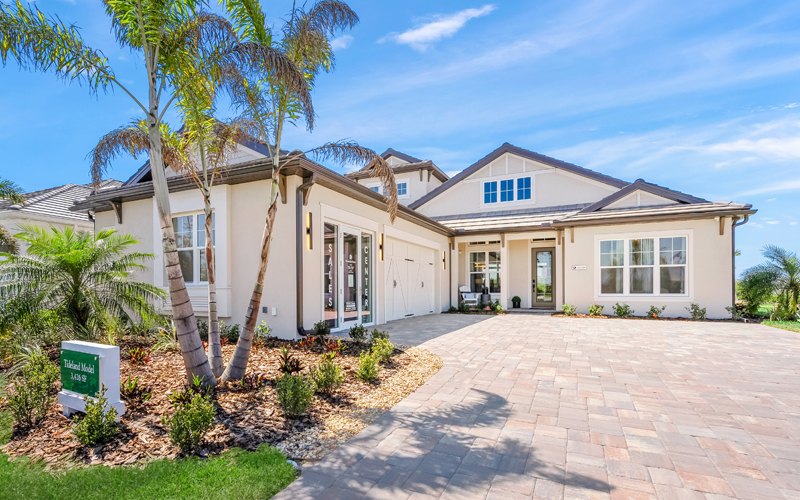An areial photo of a Homes by Towne building