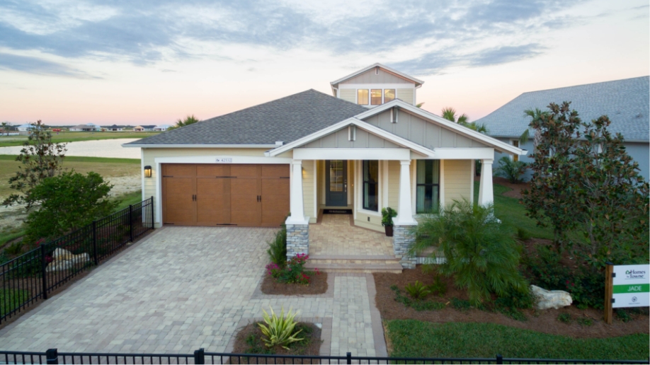 An areial photo of a Homes by Towne building